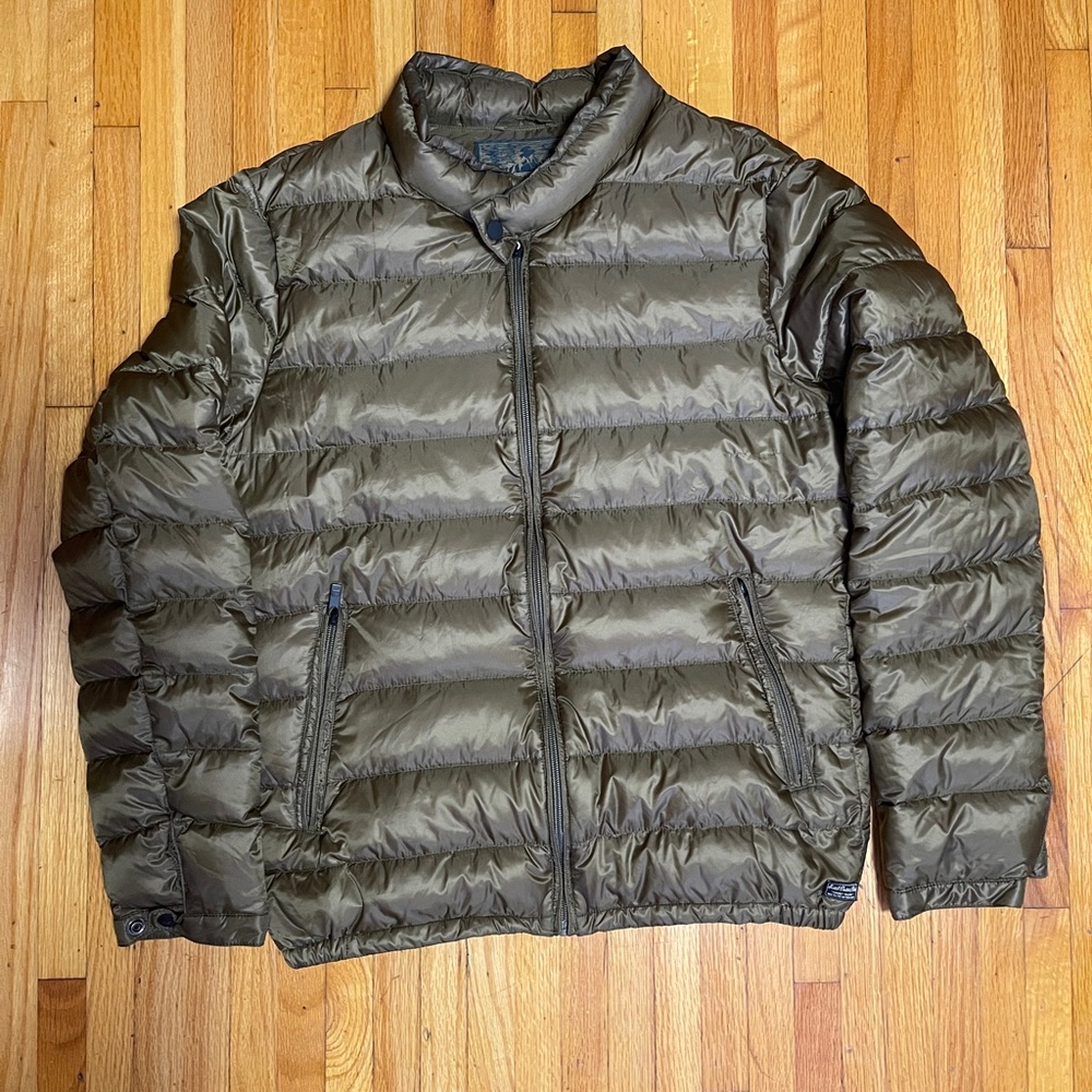 Scotch & Soda Men's Khaki Puffer Jacket